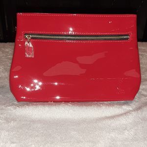 🌺🌺Ipsy Bright Red Large makeup bag